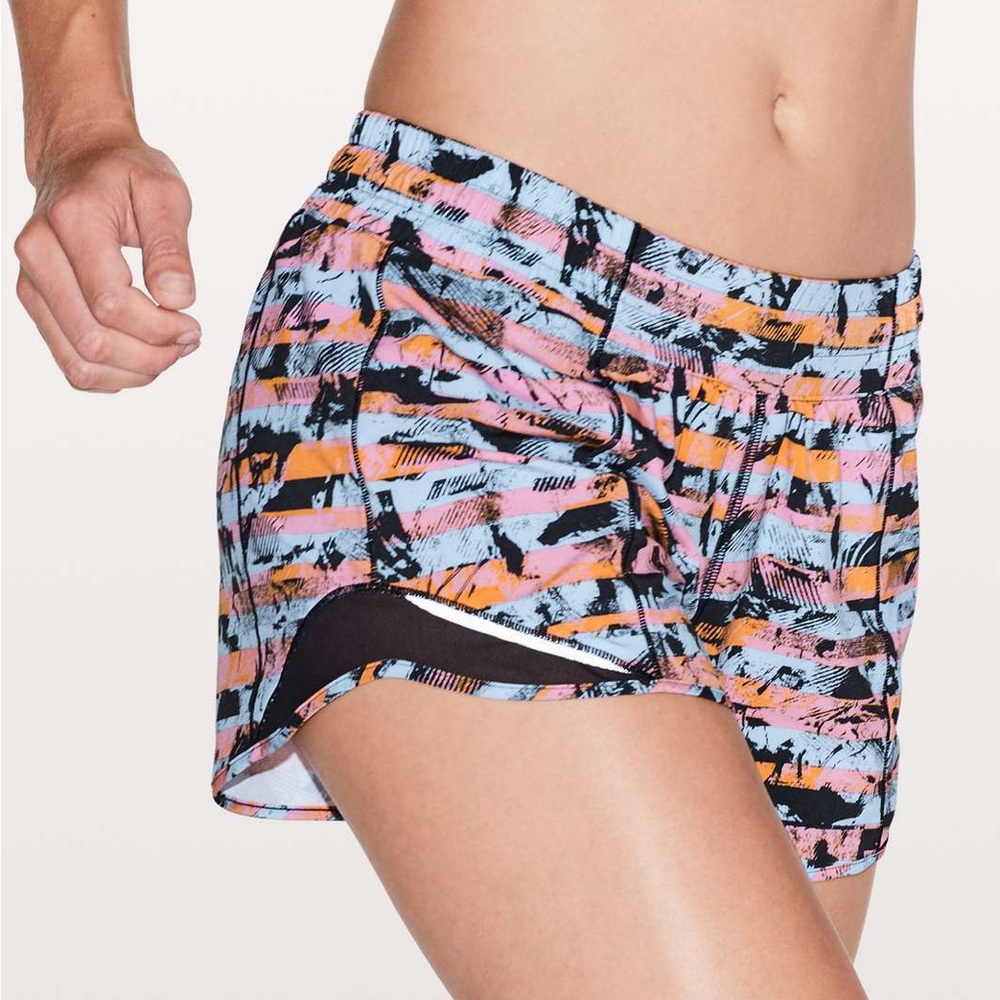 Lululemon Hotty Hot Short II - Inversion Multi / Black Long 4” Athletic Shorts